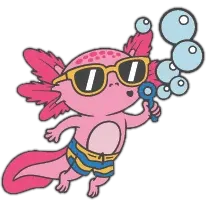 Bubble Blowing Axolotl