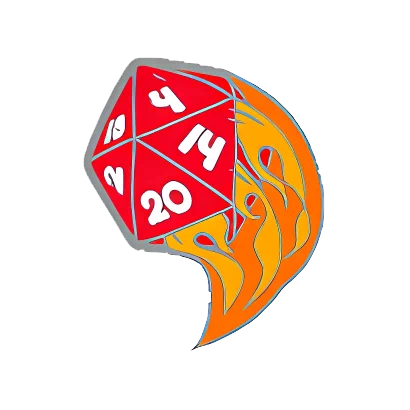 Flaming d20